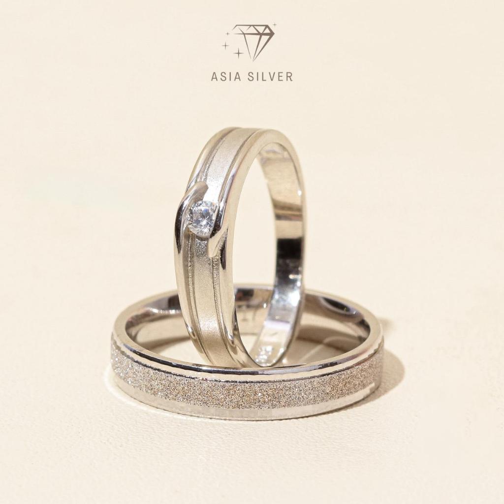 Jual Cincin Couple Perak Silver 925 Tunangan Nikah Kawin Wedding Ring ...