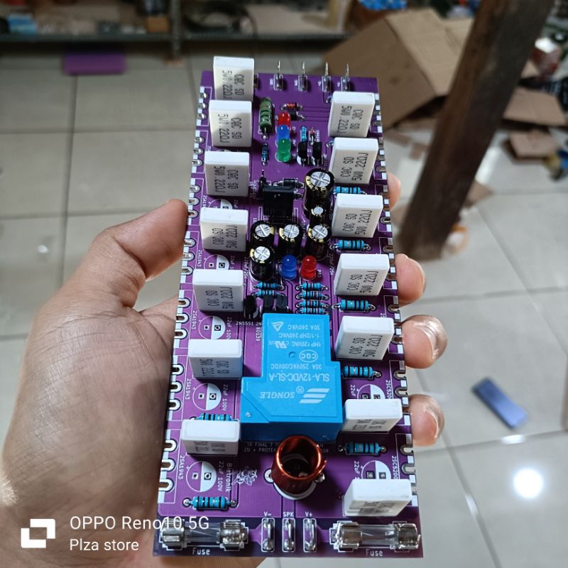 Jual pcb final 7 set Toshiba/5 set Sanken+Speaker protector+Led