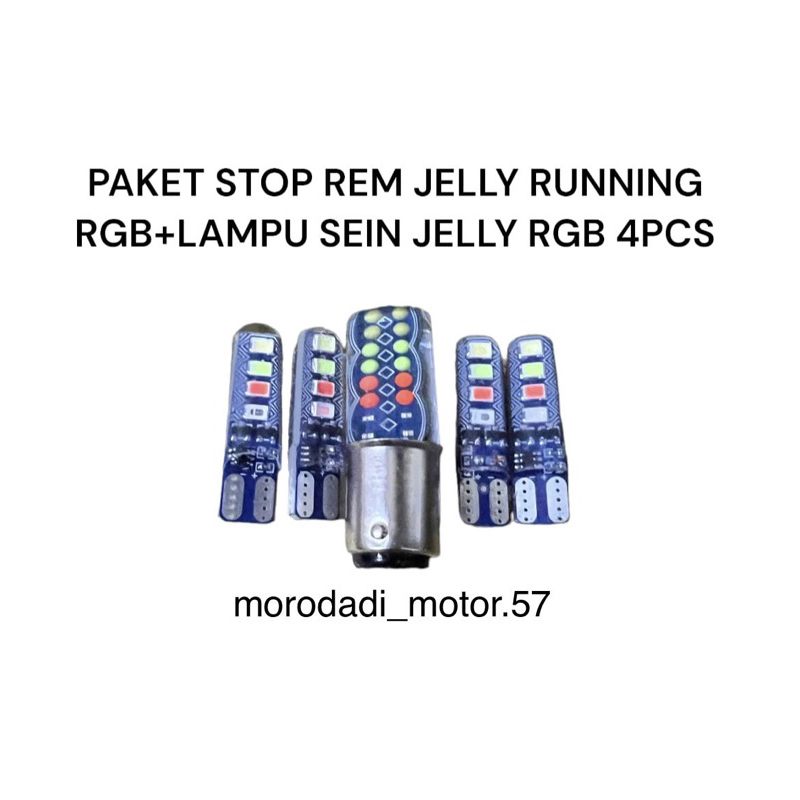 Jual Paket Stop Rem Jelly Running Rgb Plus Biji Lampu Sein Sen Jelly