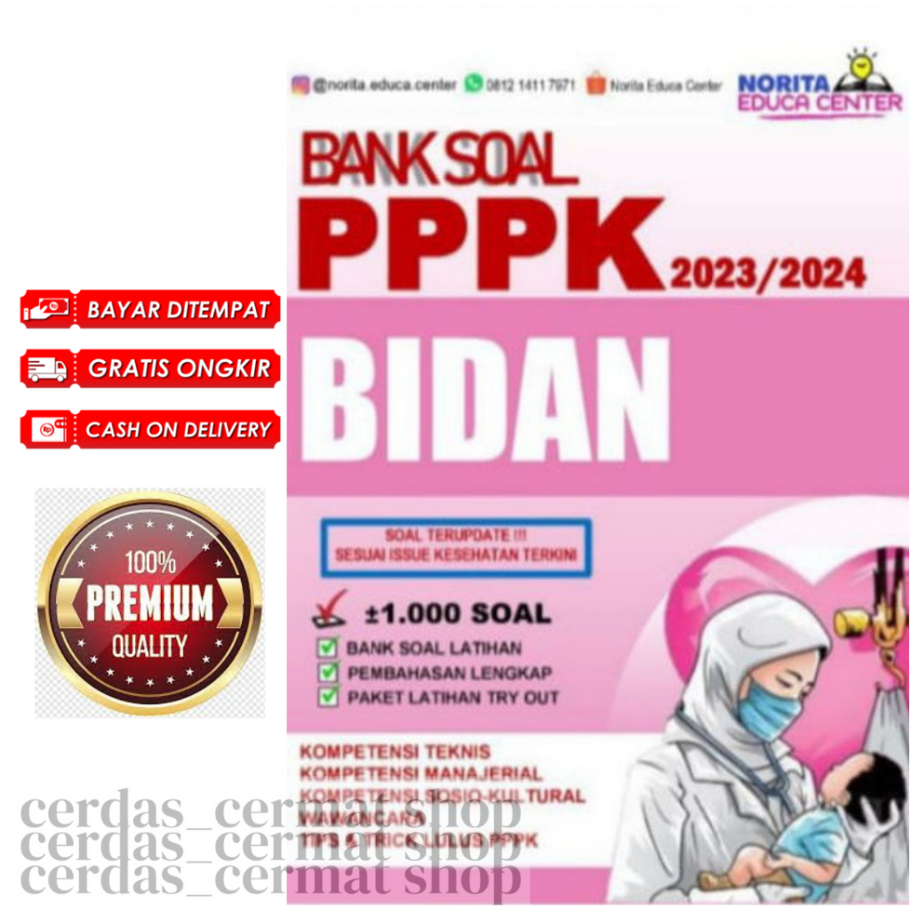 Jual BUKU BANK SOAL PPPK BIDAN 2023/2024 SOAL TERUPDATE SESUAI ISSUE ...