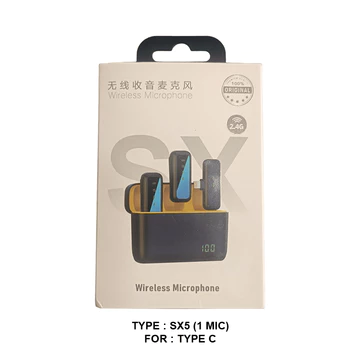 Akacc Microphone Wireless Portable K9 Sx5 Sx8 Mic Clip On Live Streaming Vlog Mic Vlogger