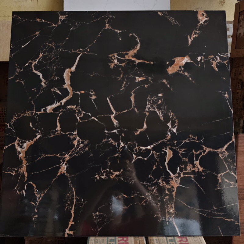 Jual keramik lantai 60x60 hitam (glossy)/ keramik lantai ruangan