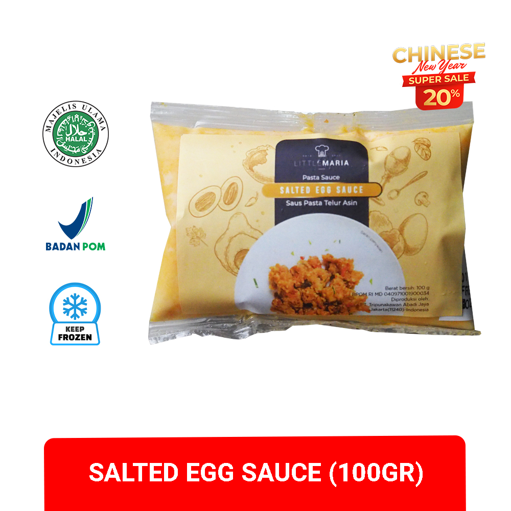 Jual LittleMaria Salted Egg Sauce/Saus Telur Asin 100g (Single Serve ...