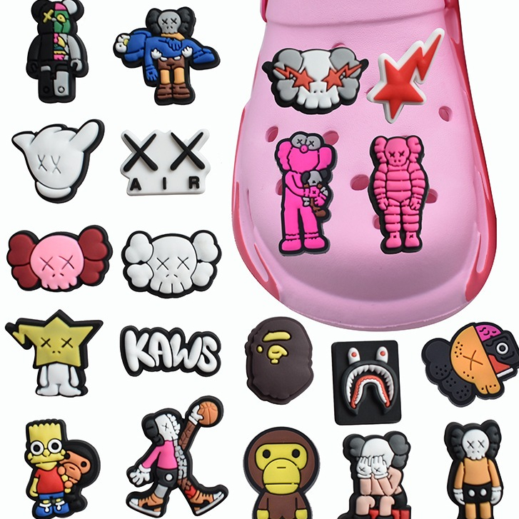 Jual Jibbitz Charms Jibbitz Crocs Pin Sandal Motif Kaws DD11 Shopee