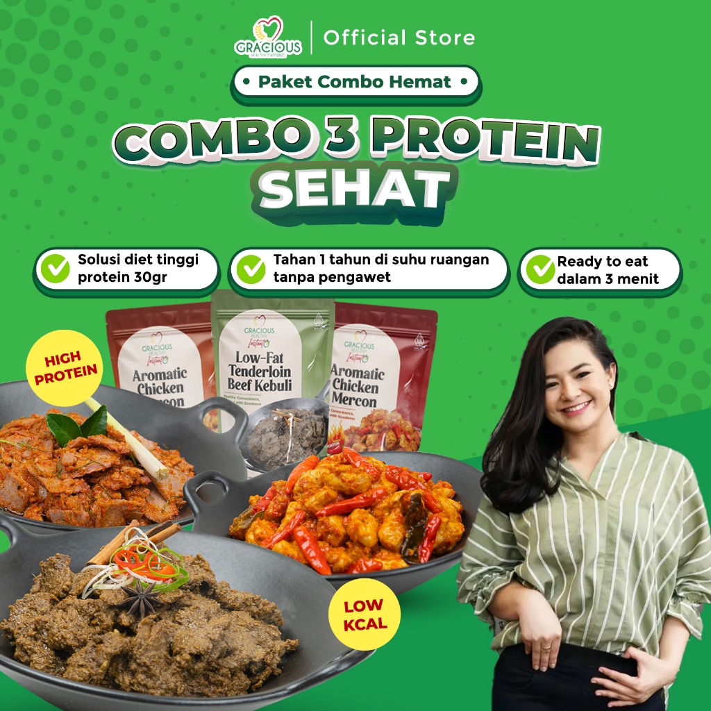 Jual Gracious Healthy Instant Paket Combo 3 Protein Sehat | Tuna Bumbu ...