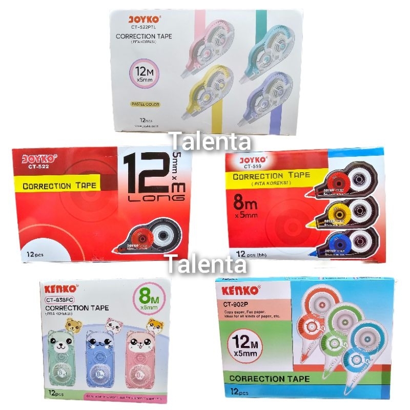 Jual Tipex Roll JOYKO Correction Tape Grosir 12 Pcs | Shopee Indonesia