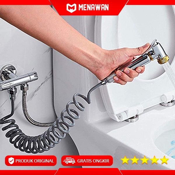 Jual Spring Flexible Shower Hose Selang Shower Wastafel Toilet Ulir ...