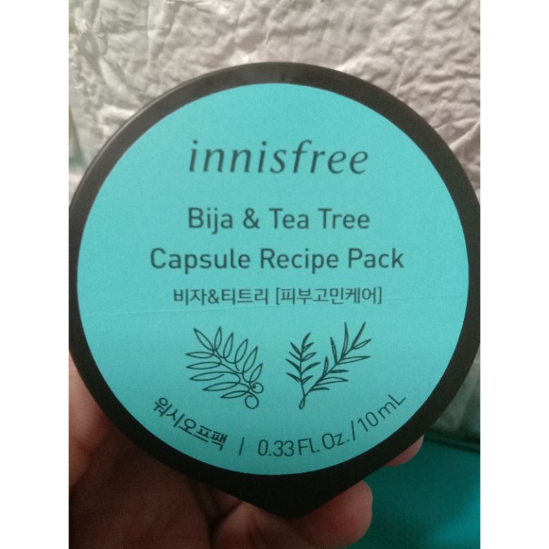 Jual Innisfree Bija & Tea Tree Capsule Recipe Pack | Shopee Indonesia