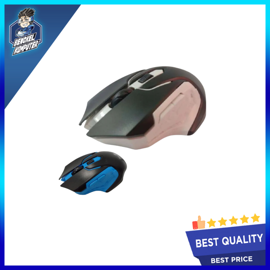 Jual MOUSE WIRELESS NIPPONTECH M108 BLUE/WHITE | Shopee Indonesia