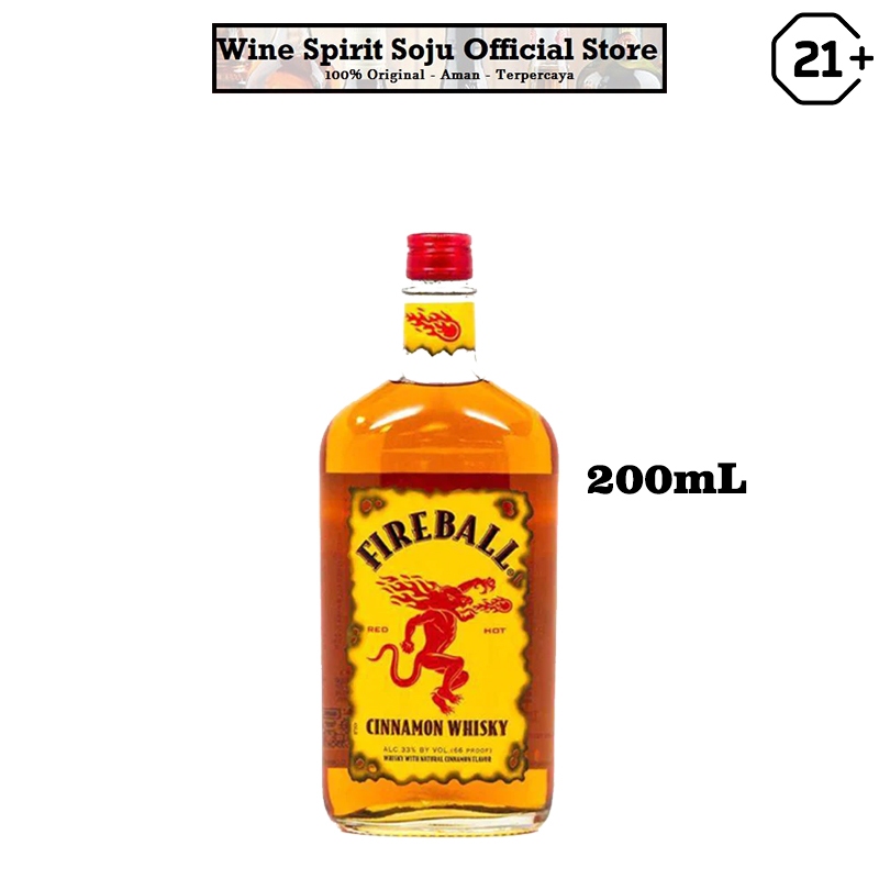 Jual Fireball Cinnamon Whisky 200ml (Mini Bottle) | Shopee Indonesia