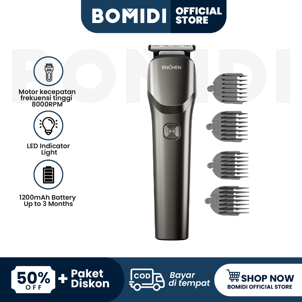 Jual Bomidi X Enchen Beardo Smart Cordless Hair Clipper Trimmer Type C Alat Rambut Trimmers