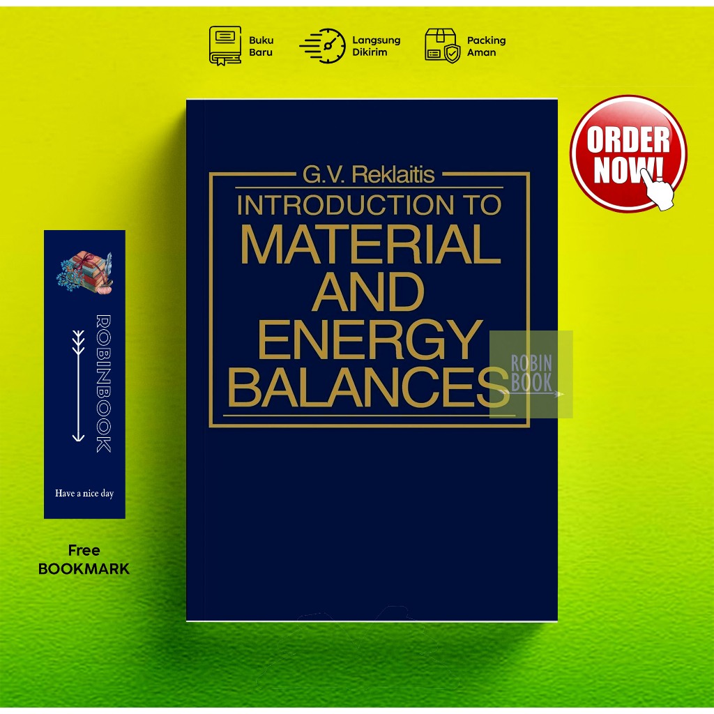Jual (English) Introduction to Material and Energy Balances by G. V