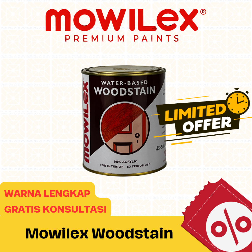 Jual Cat Kayu Mowilex Woodstain 504 Akasia 1 Liter Shopee Indonesia 1755