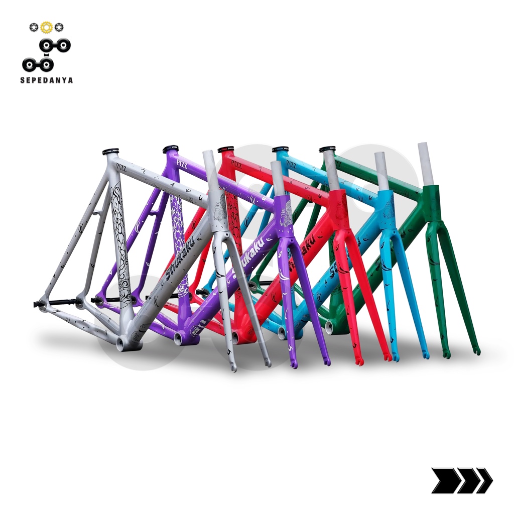 Jual Pizz Shukaku Frameset Frame Set Alloy Sepeda Fixie Fixed Gear