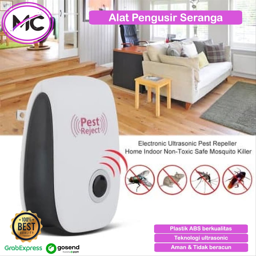 Jual Pengusir Serangga Tikus Nyamuk Ultrasonik Elektrik Pest Reject ...