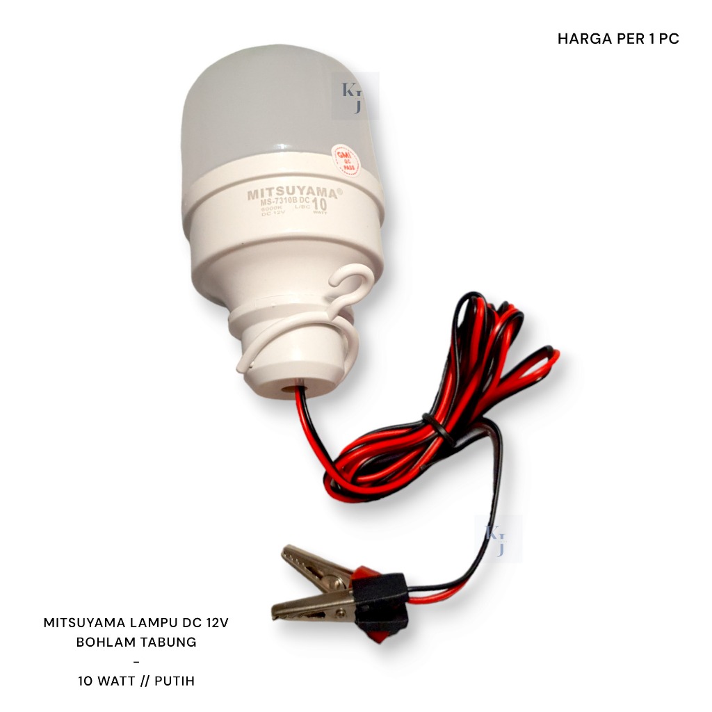Jual Lampu Bohlam LED DC 12v 10 Watt Mitsuyama Colok Aki / Solar Panel ...