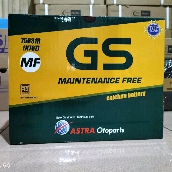 Jual Aki Mobil Elf, L300, Traga, Truk Dyna, Hiace, H1 75D31R/N70Z GS