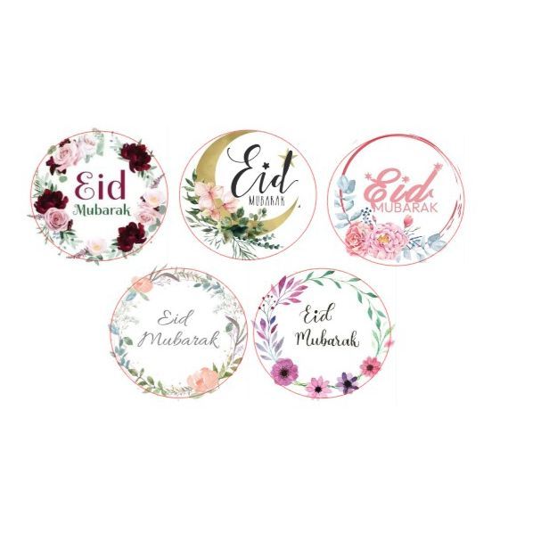 Jual 2LEMBAR Sticker Thankyou Packaging Lucu - Stiker Lebaran Hari Raya ...