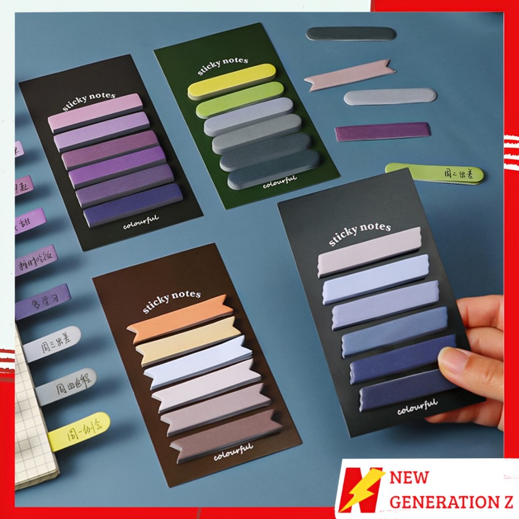 Jual NGZ Sticky Note Gradiasi 6in1 Tempelan Kertas Catatan 120 Lembar ...