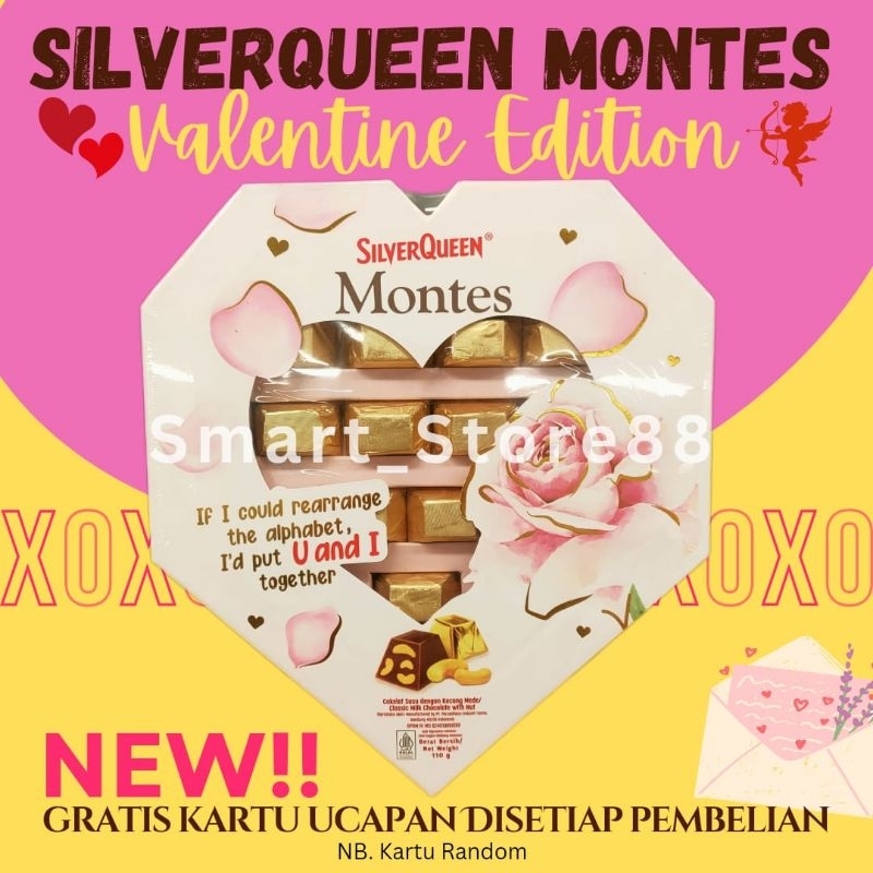 Jual SILVER QUEEN MONTES 110GR SILVERQUEEN VALENTINE EDITION EDISI ...