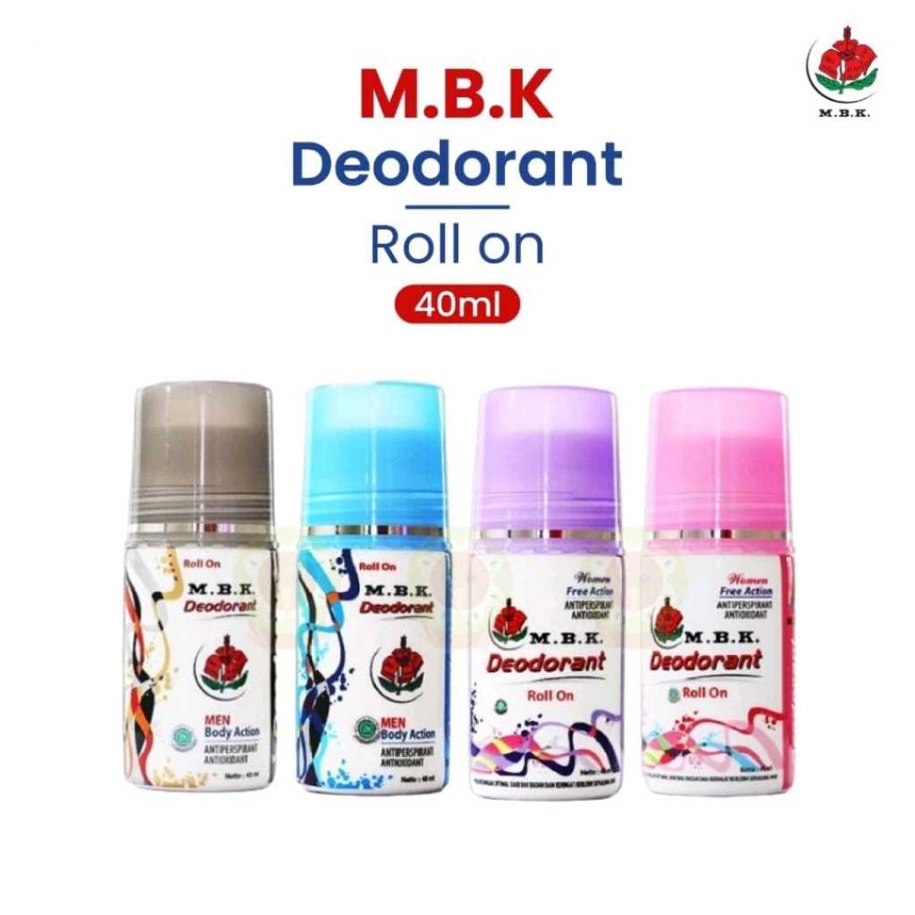 Jual M.B.K MBK deodorant roll anti perspirant varian ungu, pink ...