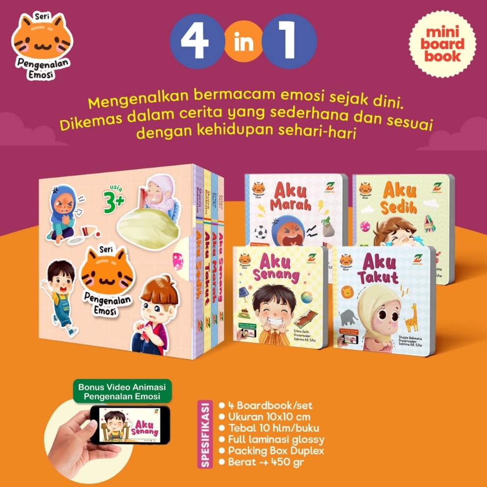 Jual ART H83H buku Seri Pengenalan mengenal Emosi anak saat aku merasa ...