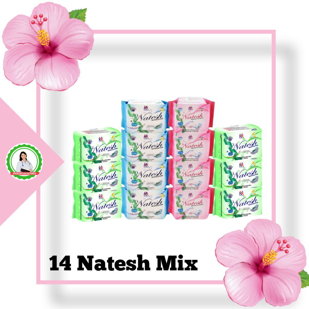 Jual Natesh Pembalut (Promo Super Hemat) Natesh Day Natesh Night Natesh ...