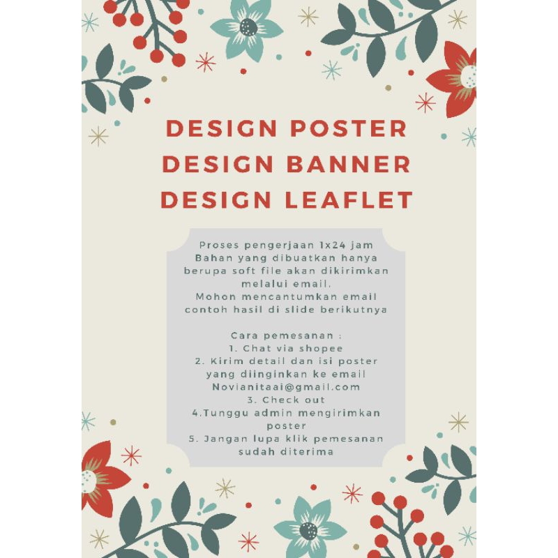 Jual Design Poster, Banner, Leaflet TERMURAH | Shopee Indonesia