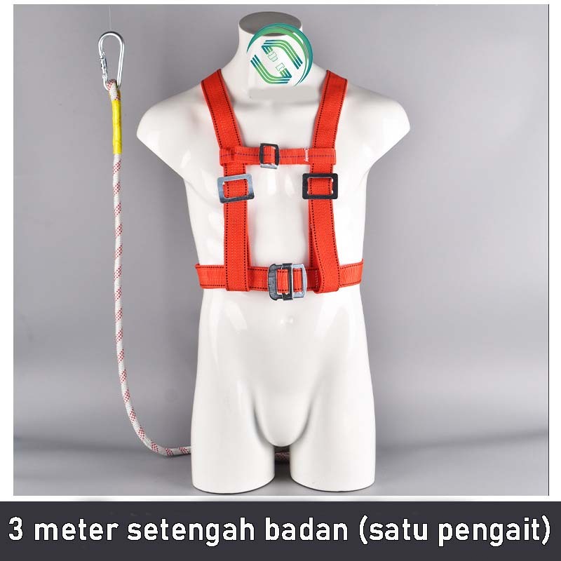 Jual Full Body Belt Sabuk Climbing Single Big Hook/3M Legion Safety ...