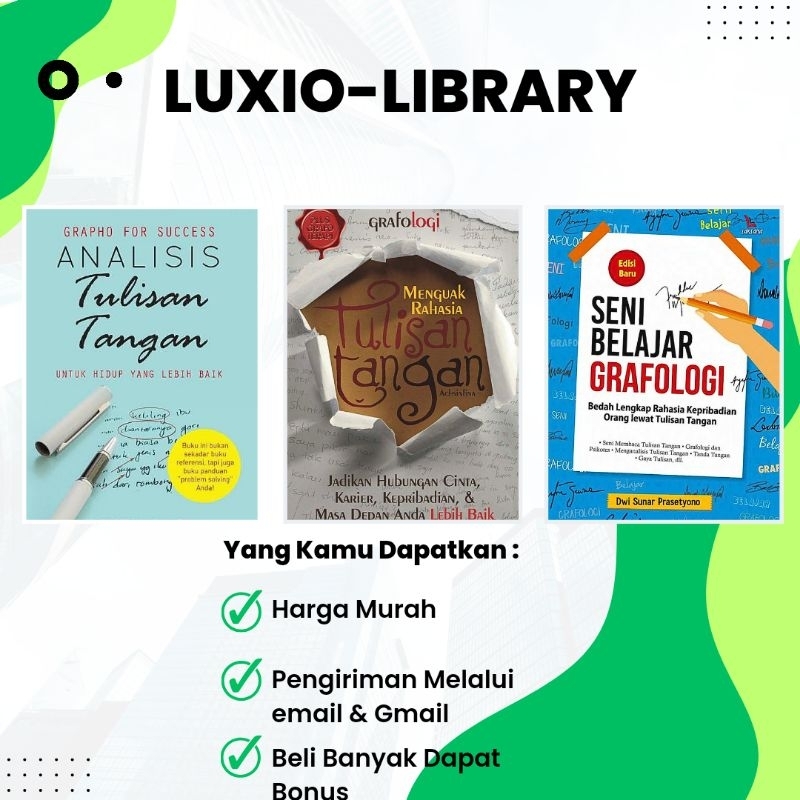 Jual Paket Lengkap Belajar Grafologi Analis Tulisan Tangan Shopee