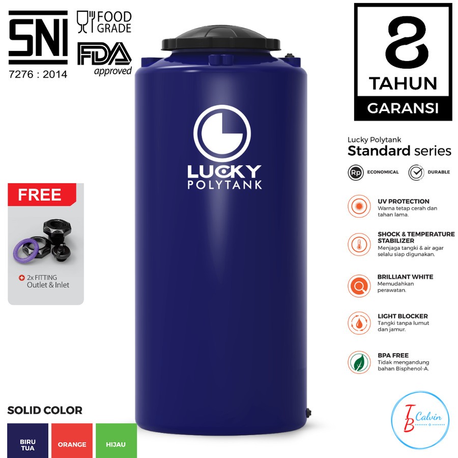 Jual Tangki Air Tandon Toren Air Lucky Standard 1550 Liter LS 155 Shopee Indonesia