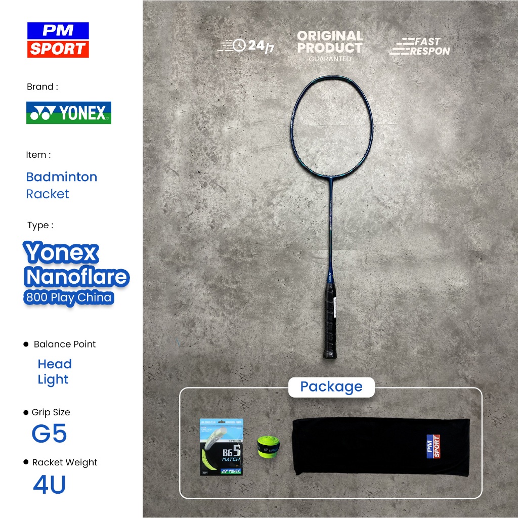 Jual Raket Badminton Bulutangkis Yonex Nanoflare 800 Play China