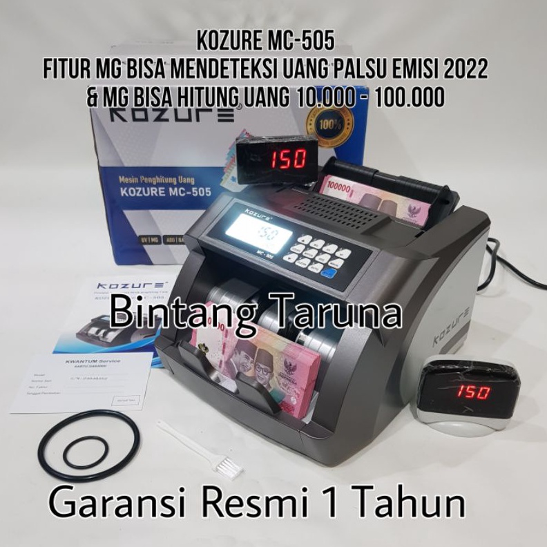 Jual KODE V17L Mesin Penghitung Uang Kozure MC55 Money Counter Kozure ...