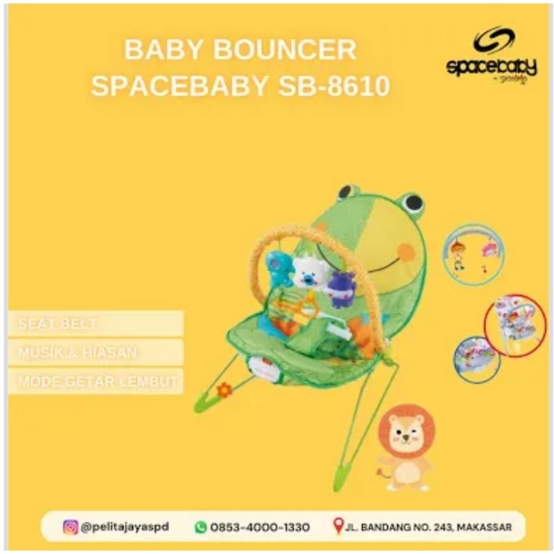 Jual [FREE BUBBLE] Bouncer Bayi Bebe Smart Space Baby 10in1