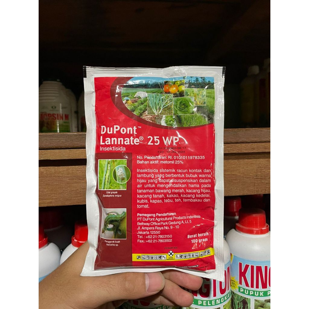 Jual INSEKTISIDA DUPONT LANNATE MERAH 25 WP 100 GRAM | Shopee Indonesia
