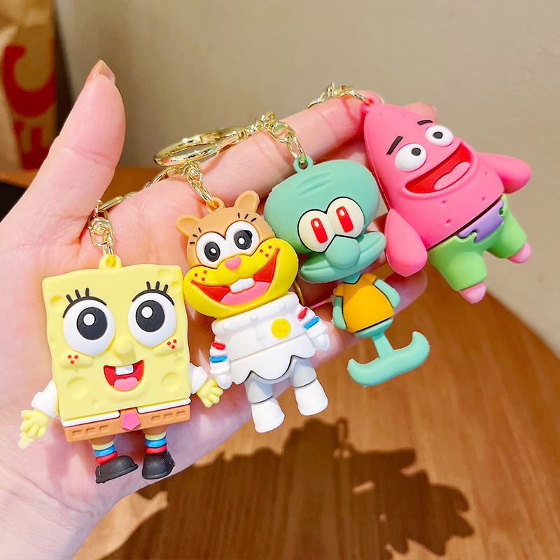 Jual Gantungan Kunci Motif Spongebob/ Keychain / Spongebob / Patrick ...