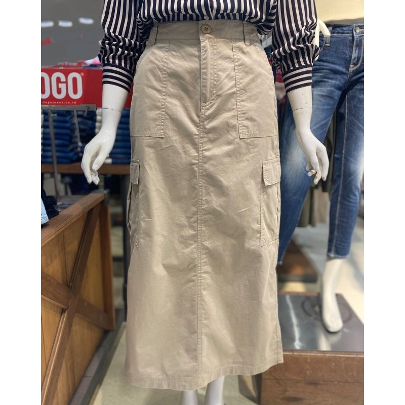 Jual rok cargo wanita logo jeans original new arrival | Shopee Indonesia