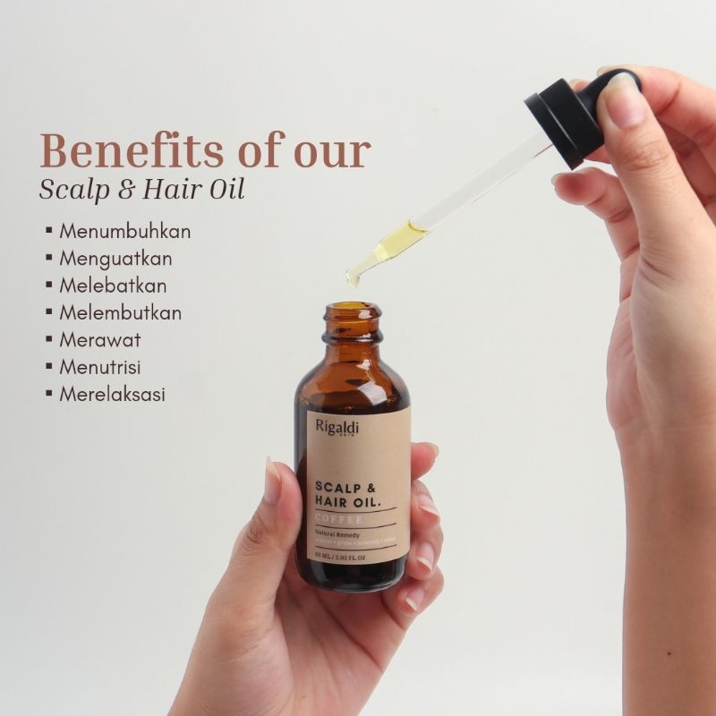 Jual Rigaldi Scalp & Hair Oil Coffee, Peppermint, Rosemary | Minyak ...