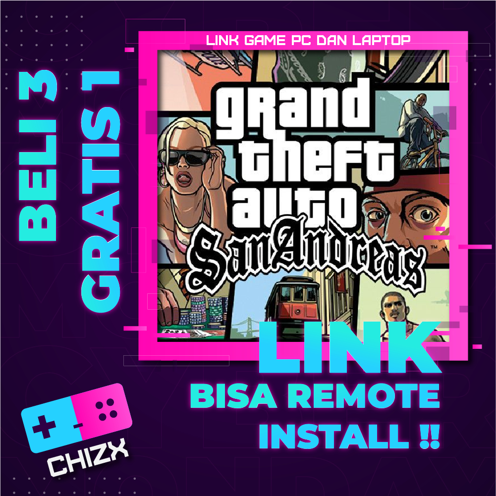 Jual Grand Theft Auto San Andreas - Game Pc - Game Laptop - Link ...