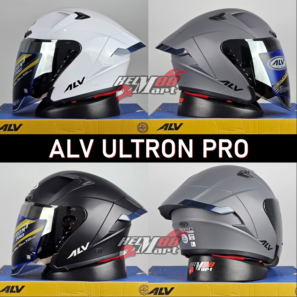 Jual ALV ULTRON PRO Solid Dragon Helm Half Face Helm Viral