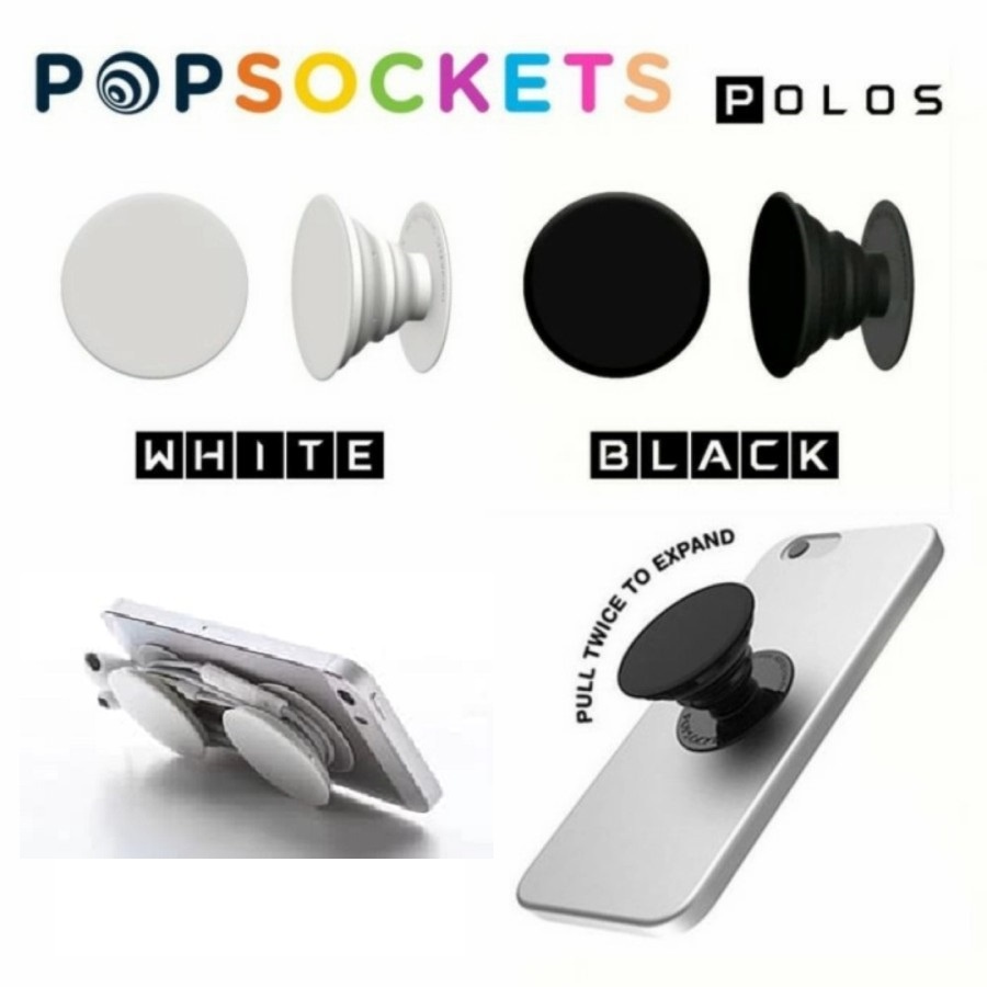 Jual POP SOCKET Polos Pop Socket Hand Grip Holder HP / Handphone ...