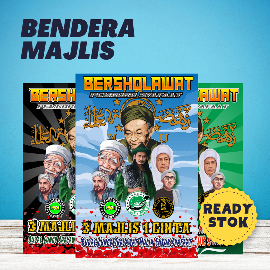 Jual Bendera Majlis - Bendera Sholawat - Mahage Bersholawat | Shopee ...