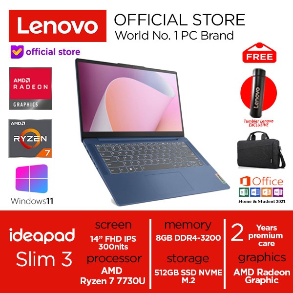 Jual Lenovo Ideapad Slim 3 Ryzen 7 7730u 512gb Ssd 8gb Ips Win11ohs Shopee Indonesia 6672