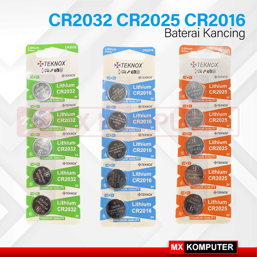 Jual Baterai Kancing TEKNOX CR 2016 / CR 2025 / CR 2032 3V 1 Pcs Shopee Indonesia