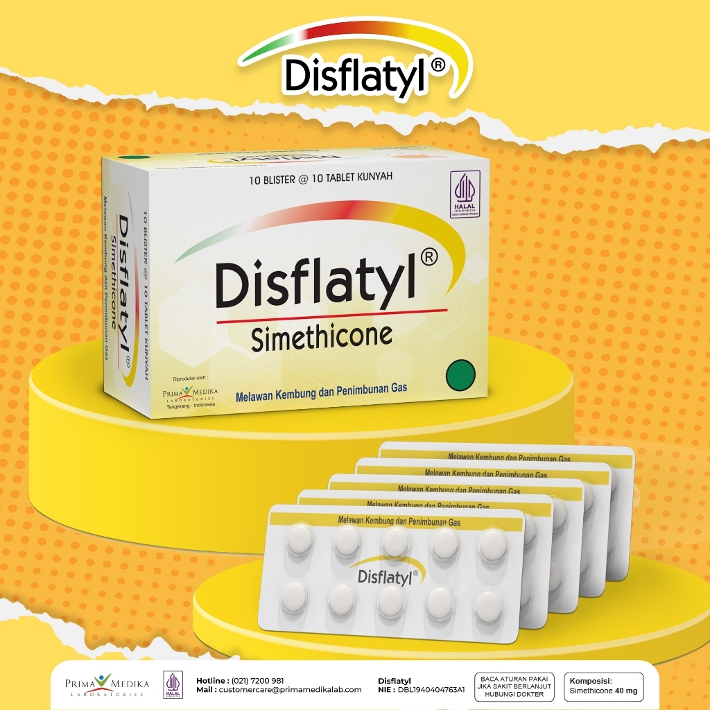 Jual DISFLATYL 40 MG 1 STRIP ISI 10 TABLET | Shopee Indonesia