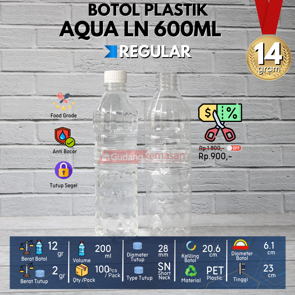 Jual BOTOL PLASTIK AQUA 600ML TUTUP LN WARNA - WARNI - FLASH | Shopee ...