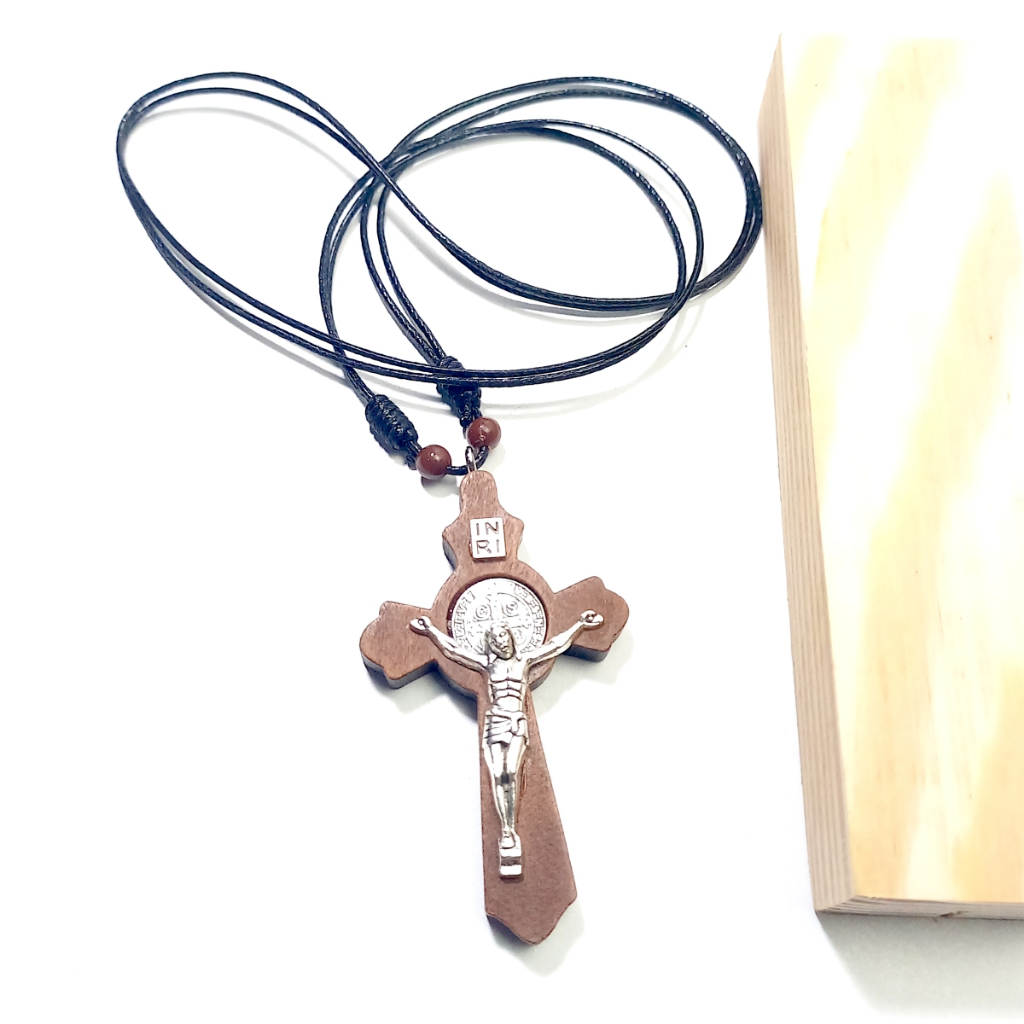 Kalung Salib St Benedictus / Liontin Kalung Salib Katolik 3