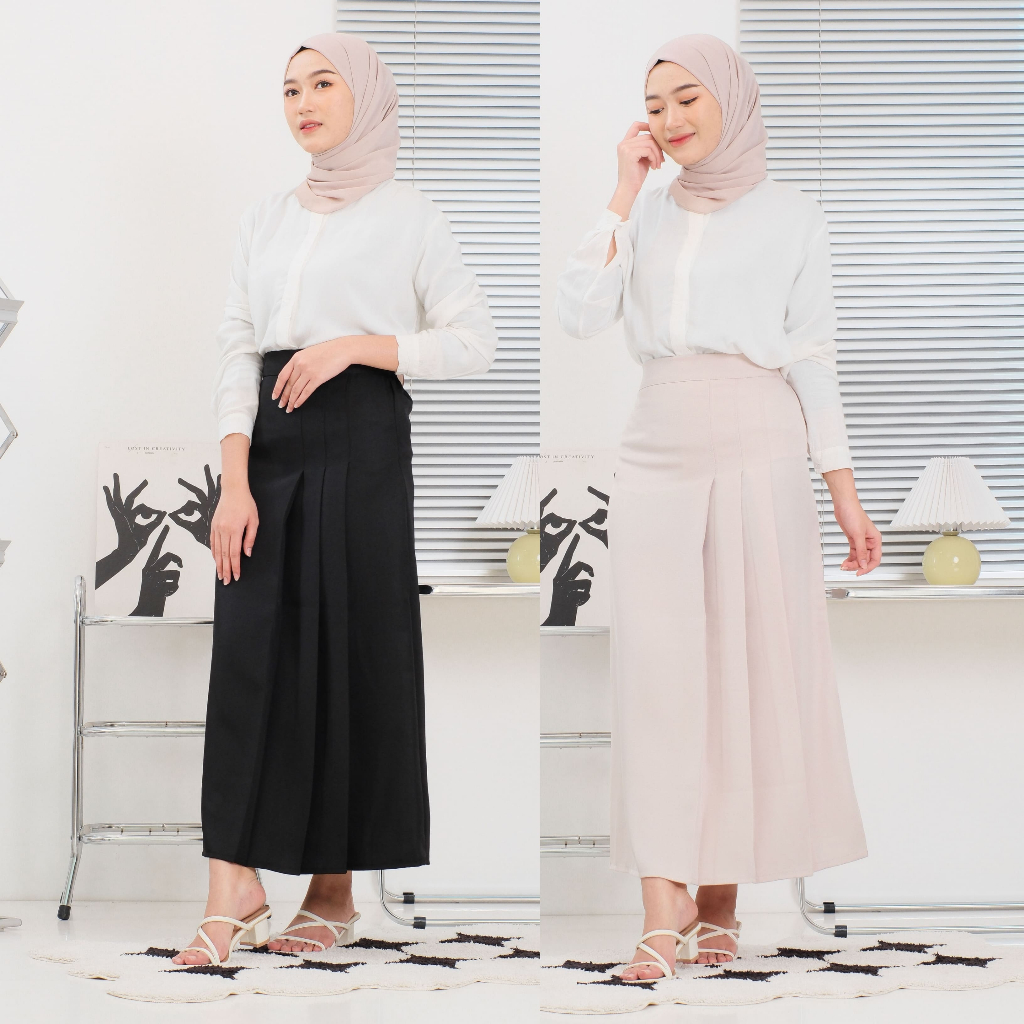Jual Rok Kantor A-Line Rok Korean Style Casual Rok Kekinian Rok Kuliah ...