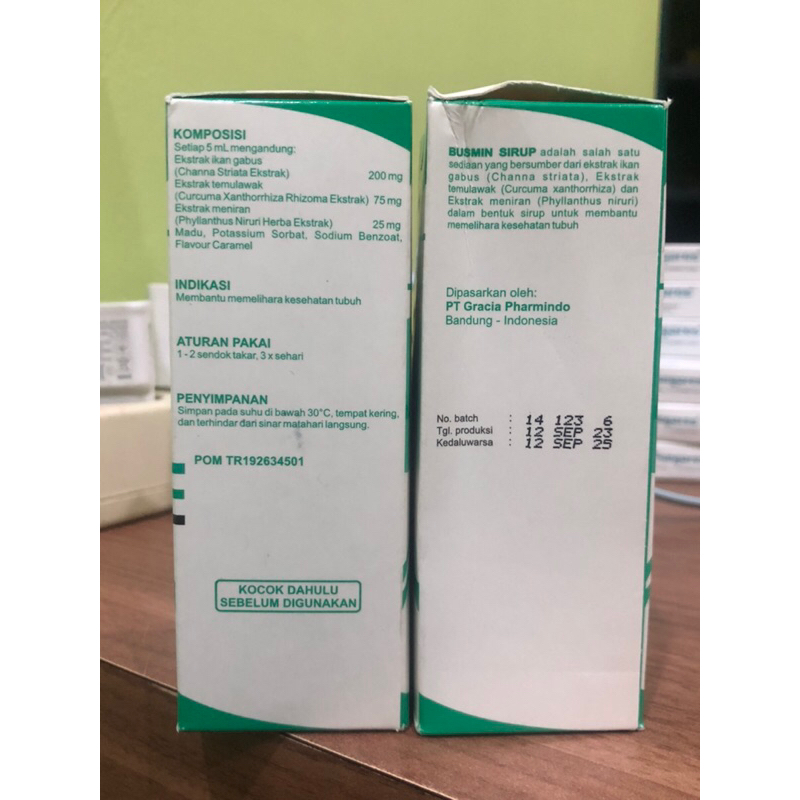 Jual busmin sirup & busmin kapsul / suplemen | Shopee Indonesia