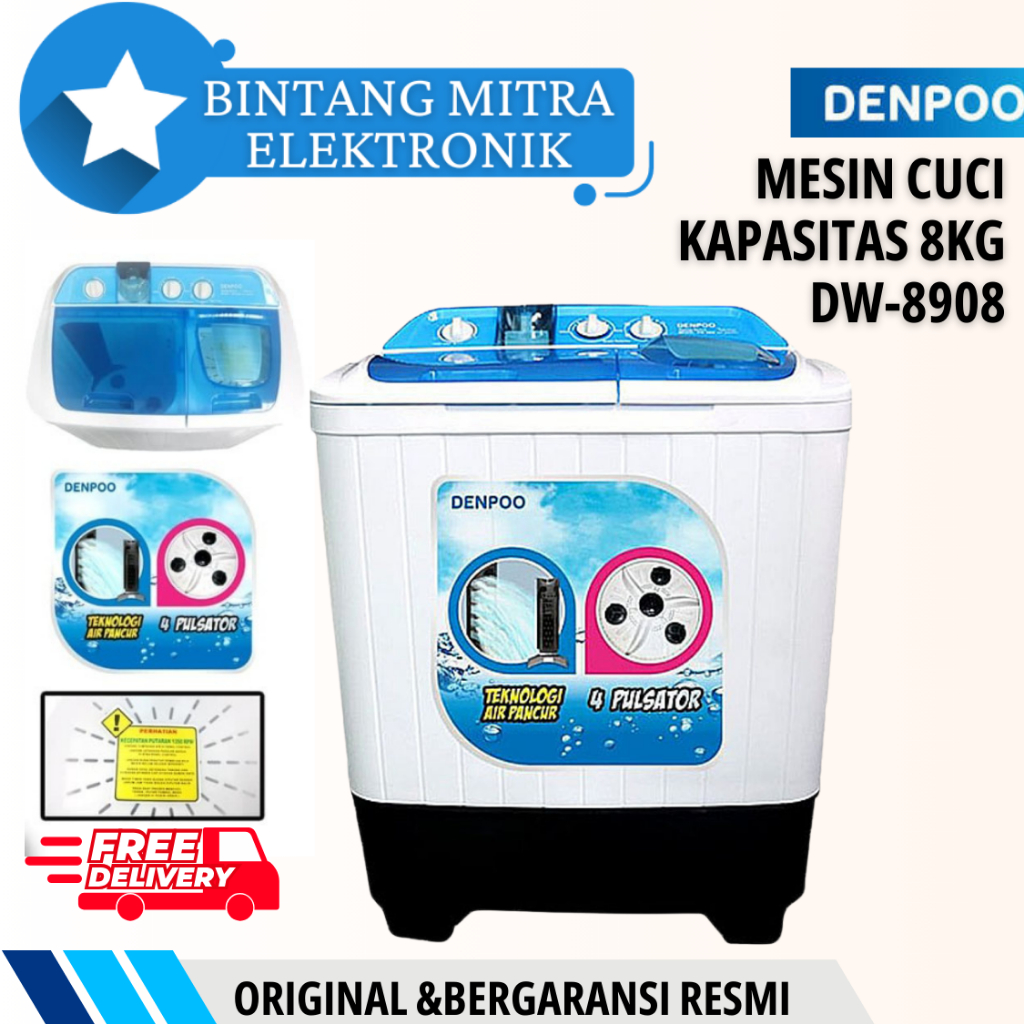 Jual Mesin Cuci Denpoo Tabung Dw Kapasitas Kg Shopee Indonesia